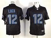 Nike Colts 12 Andrew Luck Black Impact Limited Jersey,baseball caps,new era cap wholesale,wholesale hats